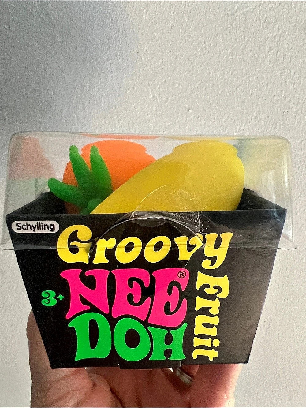 Schylling Nee Doh Groovy Fruit - Strawberry Banana Orange Sensory Toys NWT